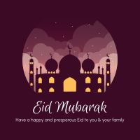 Happy Eid Mubarak Instagram post Image Preview