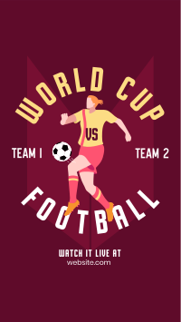 Football World Cup Tournament Instagram Story Design