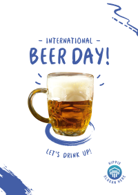 International Beer Day Flyer Design