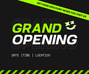 Grand Opening Modern Grunge Facebook post Image Preview