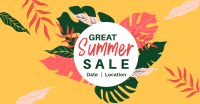 Great Summer Sale Facebook Ad Design
