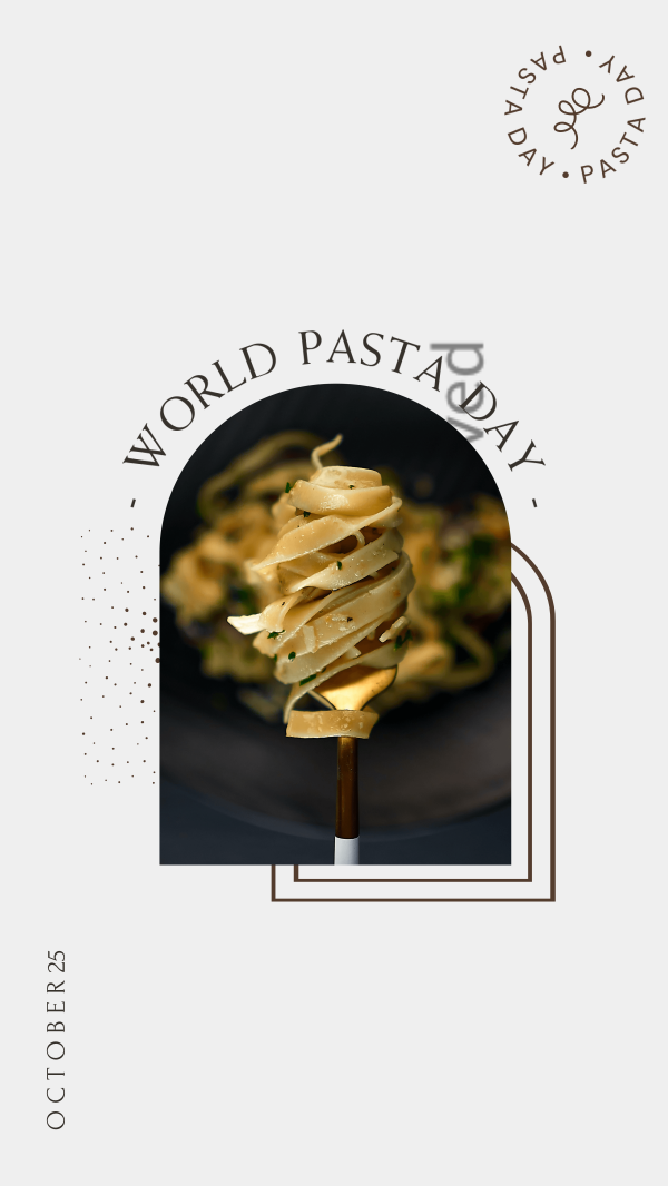 Stick a Fork Pasta Instagram Story Design Image Preview