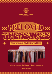 Preloved Clothing Store Poster Preview