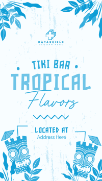 At the Tiki Bar Facebook Story Design