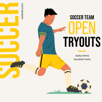 Soccer Tryouts Instagram Post Design