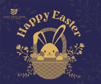 Modern Easter Bunny Facebook post Image Preview