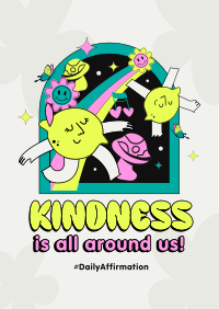 Cute Kindness Everywhere Poster Image Preview