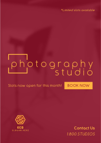Sleek Photography Studio Flyer Design