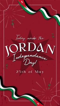 Jordan Independence Ribbon Instagram Reel Design