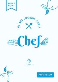 We are Hiring Chef Poster Design