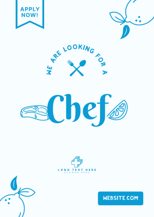 We are Hiring Chef Poster Image Preview
