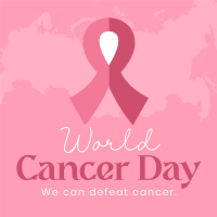 We Can Defeat Cancer Linkedin Post Image Preview