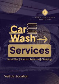 Unique Car Wash Service Flyer Image Preview