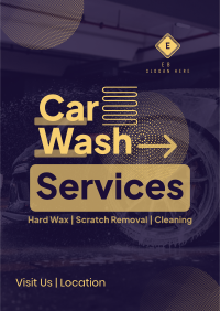 Unique Car Wash Service Flyer Image Preview