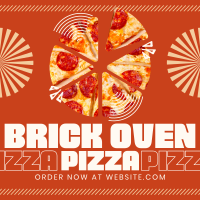 Simple Brick Oven Pizza Instagram post Image Preview