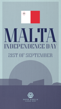 Malta Independence Day Landmark Facebook Story Image Preview