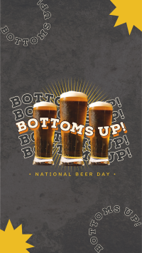 Bottoms Up this Beer Day YouTube short Image Preview