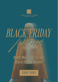 Black Friday Minimalist Promo Poster Design