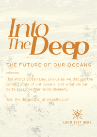 Into The Depths Flyer Design