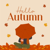 Hello Autumn Greetings Instagram Post Design