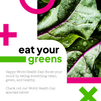 Eat Your Greens Instagram Post Design