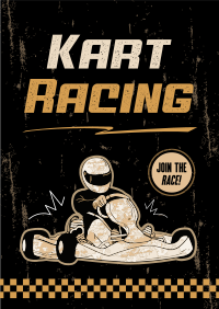 Retro Racing Poster Design