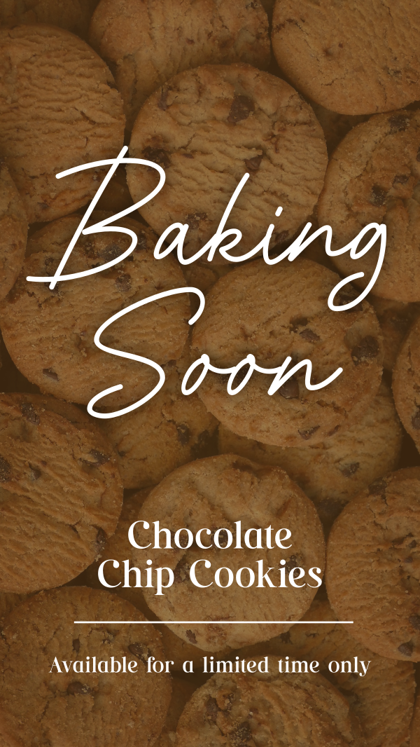 Coming Soon Cookies Facebook Story Design