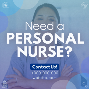 Modern Nostalgia Personal Nurse Instagram post Image Preview