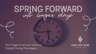 Daylight Saving Begins Facebook event cover Image Preview