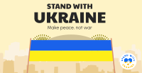 Stand With Ukraine Banner Facebook Ad Design