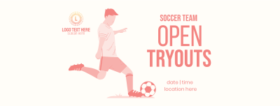 Soccer Tryouts Facebook cover Image Preview