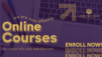 Online Courses Enrollment Animation Design