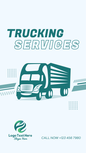 Truck Delivery Services Instagram story Image Preview