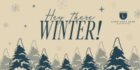 Hey There Winter Greeting Twitter post Image Preview