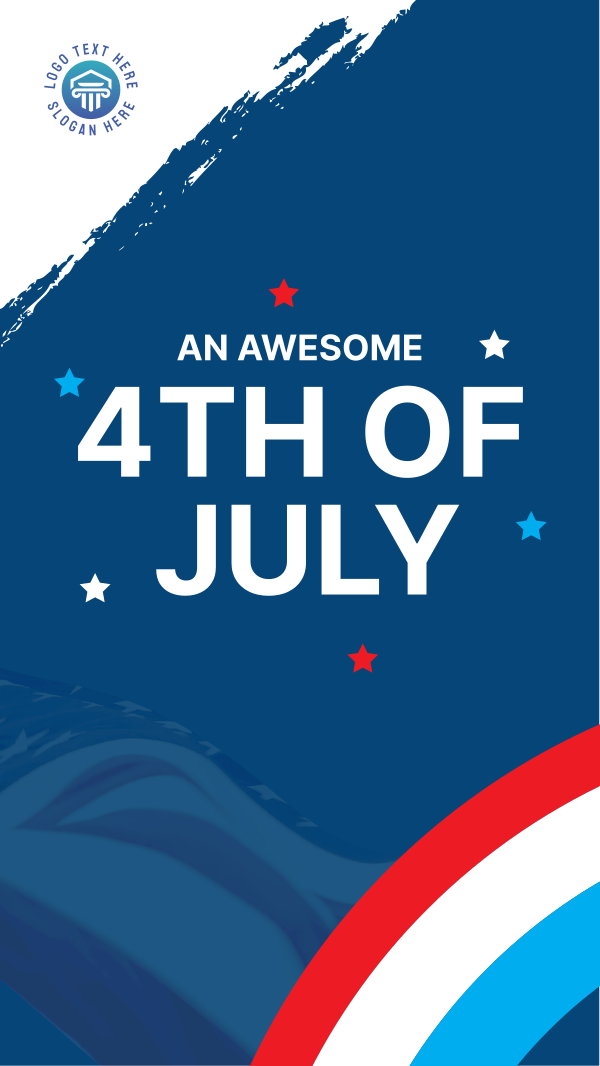Celebrate 4th of July Facebook Story Design Image Preview