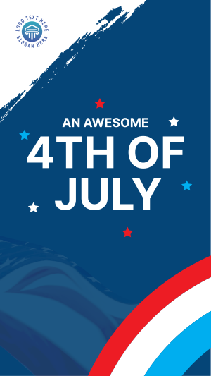 Celebrate 4th of July Facebook story Image Preview