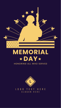 Honoring Veterans Instagram Story Design