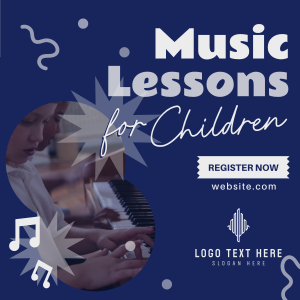 Music Lessons for Kids Instagram post Image Preview