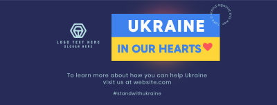 Ukraine In Our Hearts Facebook cover Image Preview