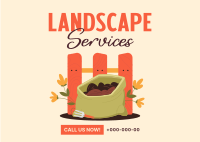 Lawn Care Services Postcard Design