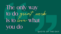 Great Work Quote Animation Preview