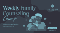 Weekly Family Counseling Facebook Event Cover Design