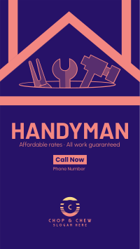Handyman Repairs Instagram story Image Preview