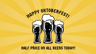 Oktoberfest Promo Facebook event cover Image Preview