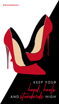 Classy Red Bottoms Facebook story Image Preview