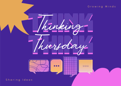 Modern Thinking Thursday Postcard Image Preview
