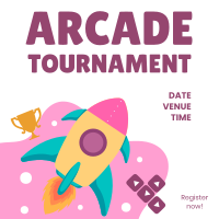 Arcade Tournament Instagram Post Design