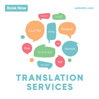 Translation Services Instagram Post Design