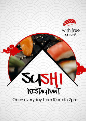 Sushi Platter Flyer Image Preview