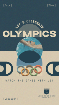 Formal Olympics Watch Party Instagram Story Design